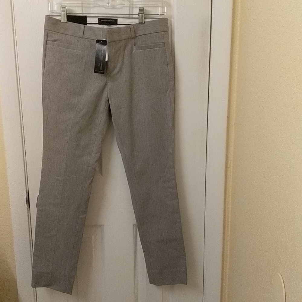 Gray Sloan slim ankle dress slacks